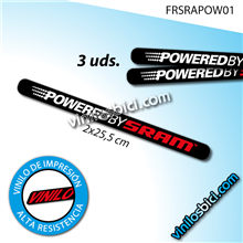 Powered by Sram vinilos adhesivos