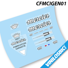 Mercier pegatinas en vinilo adhesivo bici clásica