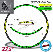 RaceFace AR30 vinilos adhesivos llanta 27,5"