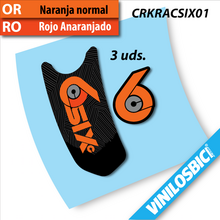RaceFace Six pegatinas en vinilo adhesivo para bielas
