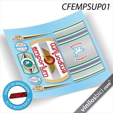 Emporium Super Lujo, pegatinas vinilo adhesivo bici clásica