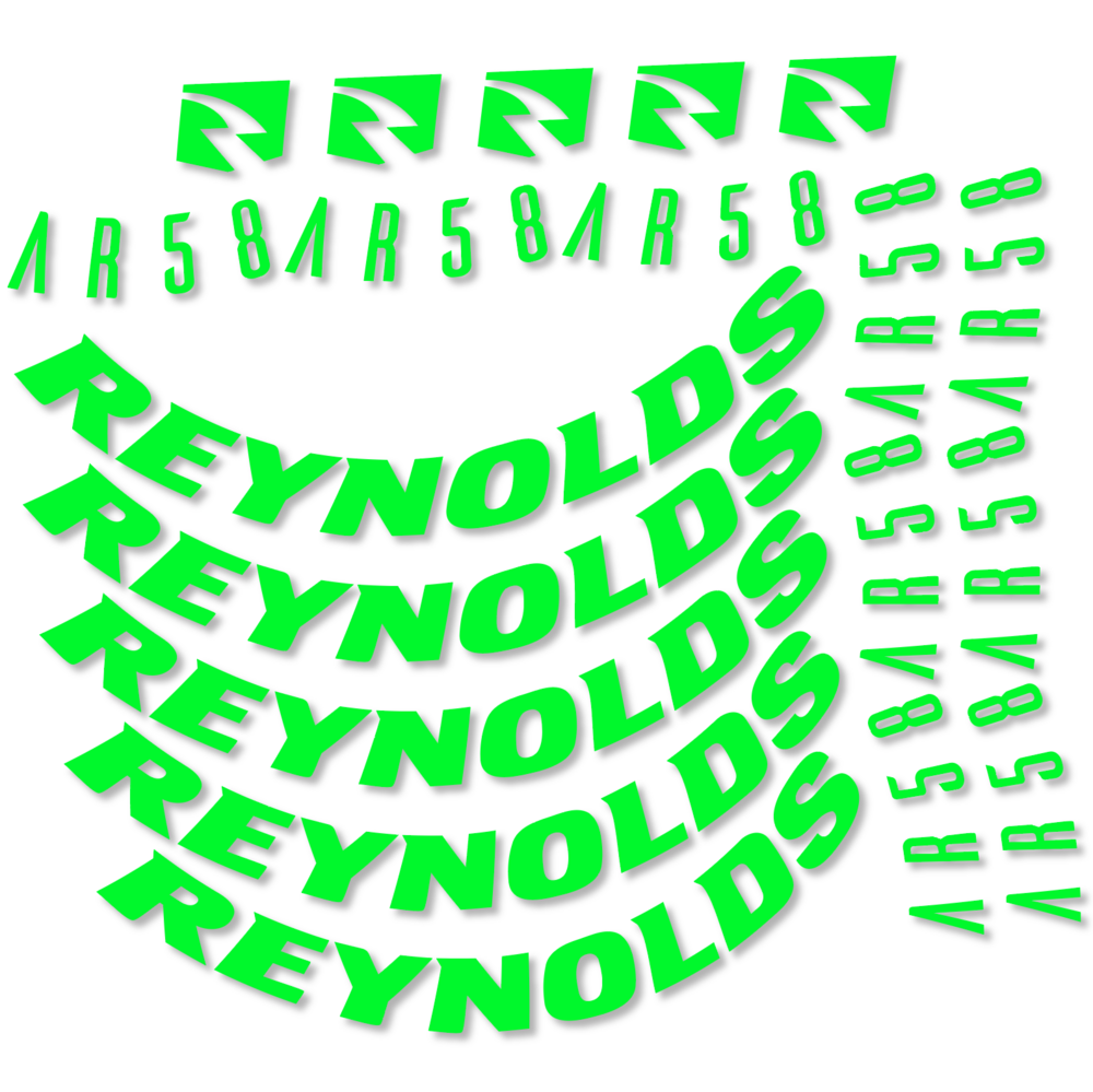 Pegatinas en vinilo adhesivo compatibles llantas Reynolds AR58 DB Disc Llanta Carretera 58mm