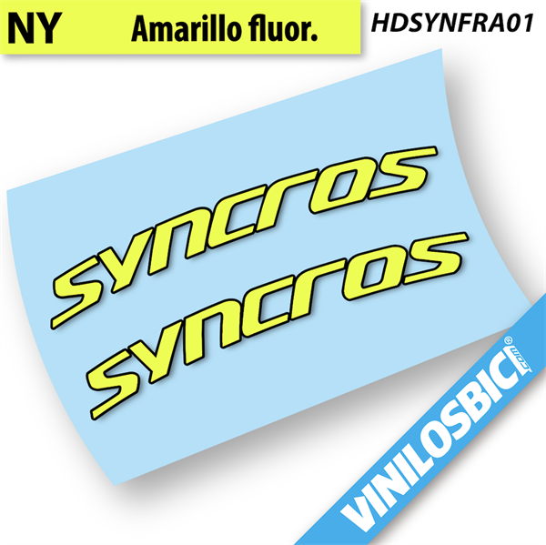 Syncross Fraser IC SL pegatinas en vinilo adhesivo manillar