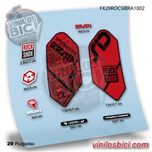 Pegatinas en vinilo adhesivo compatibles con horquilla Rock Shox Specialized Brain Sid 29