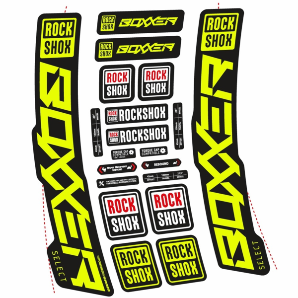 Rock Shox Boxxer Select 2021 Pegatinas en vinilo adhesivo  Horquilla (2)