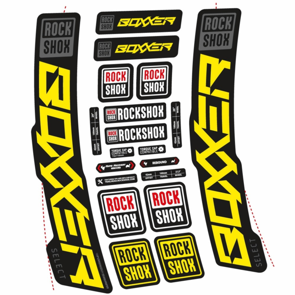 Rock Shox Boxxer Select 2021 Pegatinas en vinilo adhesivo  Horquilla (3)