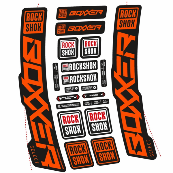 Rock Shox Boxxer Select 2021 Pegatinas en vinilo adhesivo  Horquilla (10)