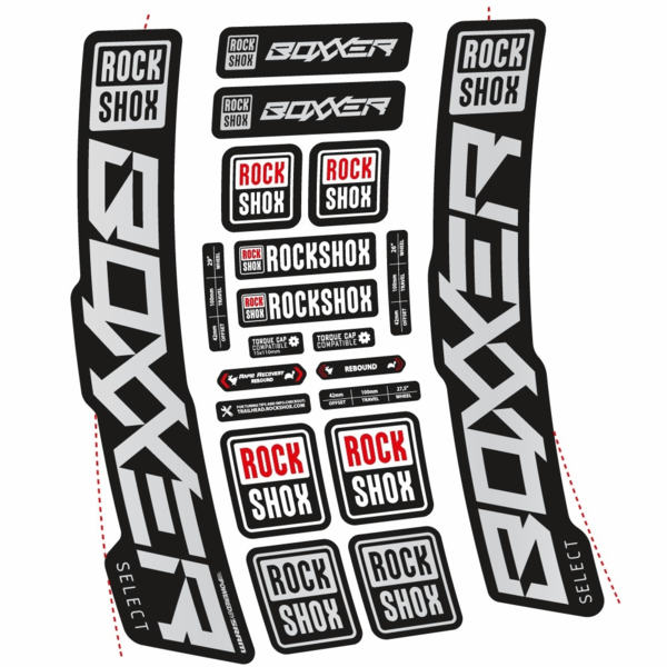 Rock Shox Boxxer Select 2021 Pegatinas en vinilo adhesivo  Horquilla (15)