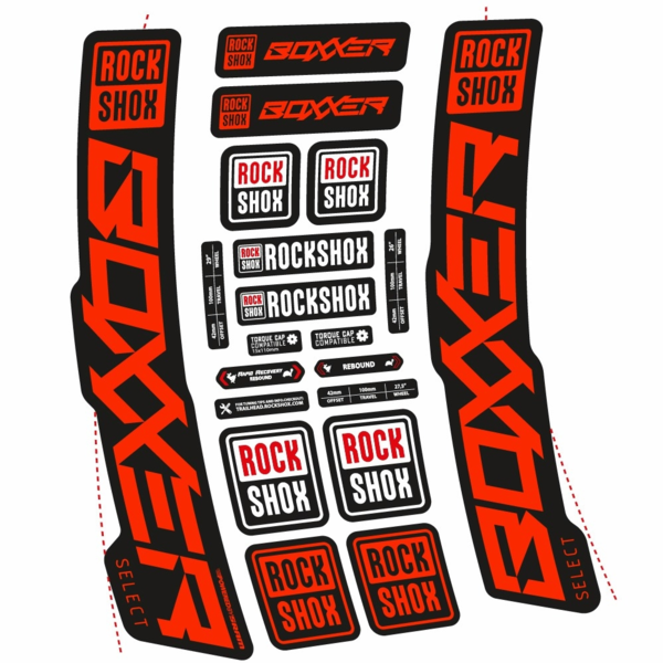 Rock Shox Boxxer Select 2021 Pegatinas en vinilo adhesivo  Horquilla (18)