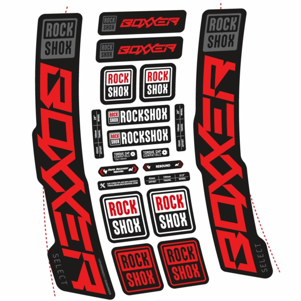 Rock Shox Boxxer Select 2021 Pegatinas en vinilo adhesivo  Horquilla (19)