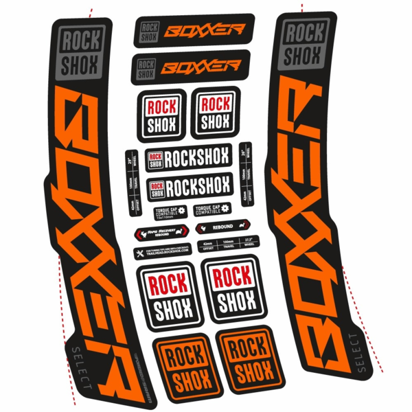 Rock Shox Boxxer Select 2021 Pegatinas en vinilo adhesivo  Horquilla (11)
