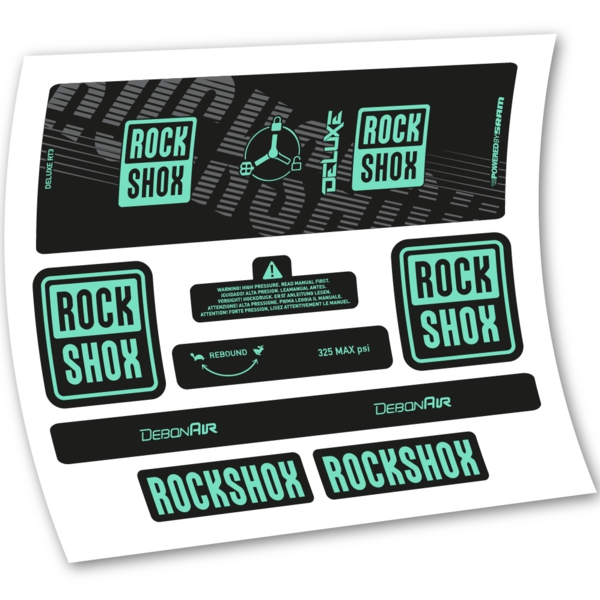 Rock Shox Deluxe RT3 2020 Pegatinas en vinilo adhesivo Amortiguador (8)