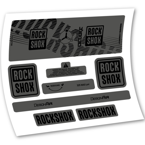 Rock Shox Deluxe RT3 2020 Pegatinas en vinilo adhesivo Amortiguador (11)