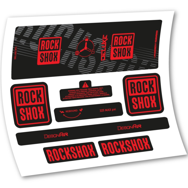 Rock Shox Deluxe RT3 2020 Pegatinas en vinilo adhesivo Amortiguador (18)