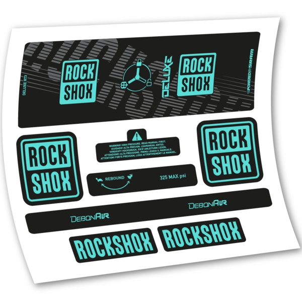 Rock Shox Deluxe RT3 2020 Pegatinas en vinilo adhesivo Amortiguador (21)