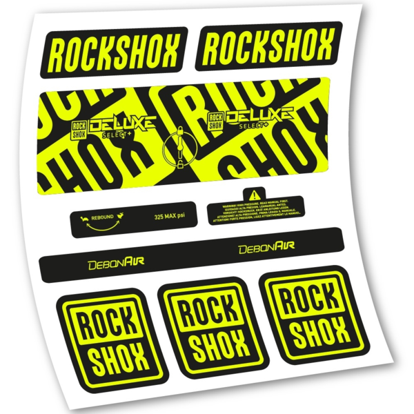 Rock Shox Deluxe Select+ Pegatinas en vinilo adhesivo Amortiguador (1)