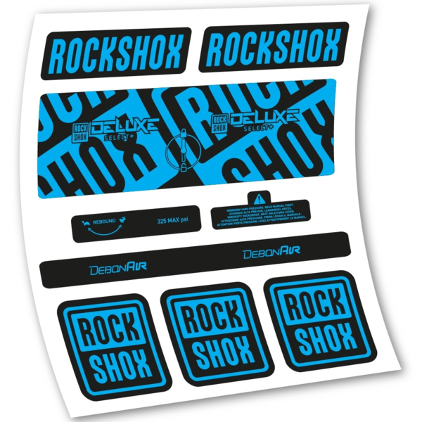 Rock Shox Deluxe Select+ Pegatinas en vinilo adhesivo Amortiguador (3)