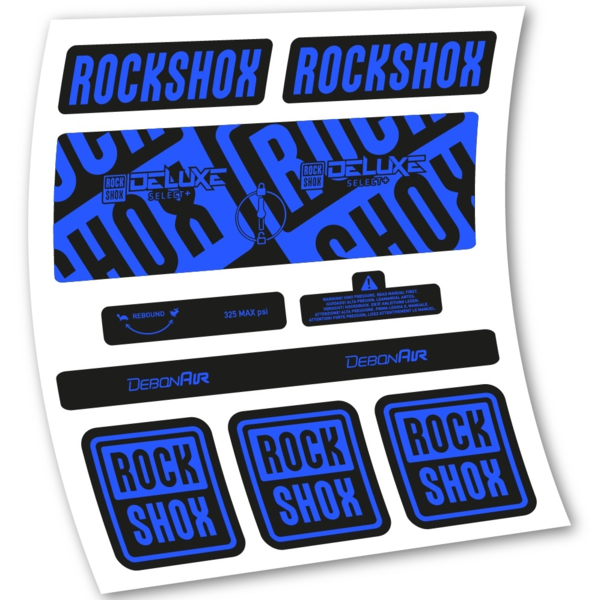 Rock Shox Deluxe Select+ Pegatinas en vinilo adhesivo Amortiguador (4)