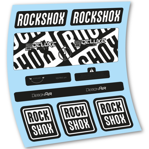 Rock Shox Deluxe Select+ Pegatinas en vinilo adhesivo Amortiguador (5)