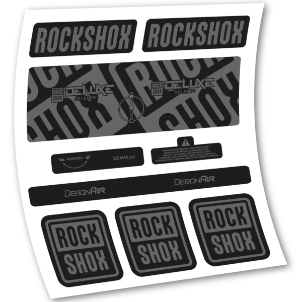 Rock Shox Deluxe Select+ Pegatinas en vinilo adhesivo Amortiguador (6)
