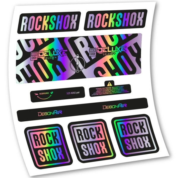 Rock Shox Deluxe Select+ Pegatinas en vinilo adhesivo Amortiguador (7)