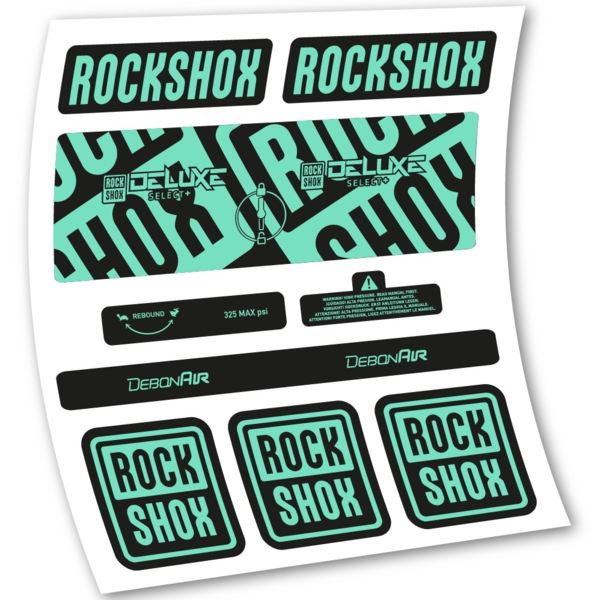 Rock Shox Deluxe Select+ Pegatinas en vinilo adhesivo Amortiguador (8)