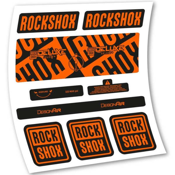 Rock Shox Deluxe Select+ Pegatinas en vinilo adhesivo Amortiguador (10)