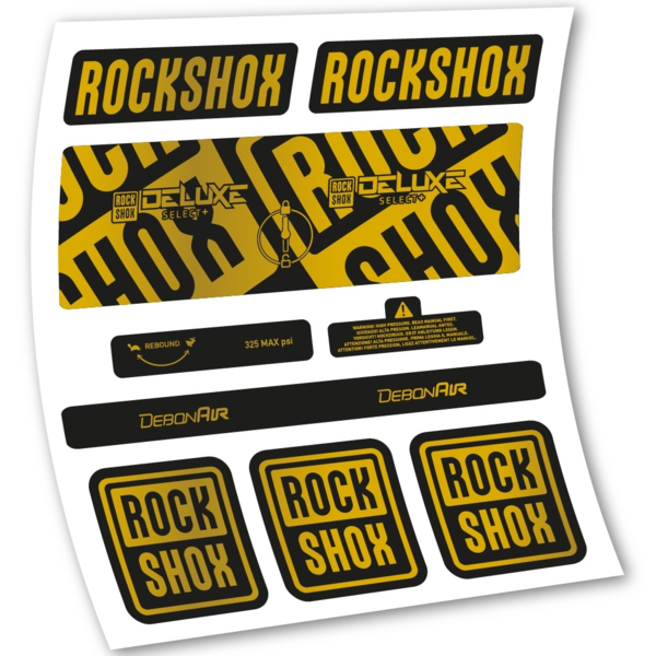 Rock Shox Deluxe Select+ Pegatinas en vinilo adhesivo Amortiguador (12)