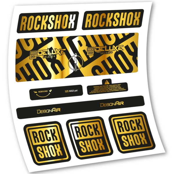 Rock Shox Deluxe Select+ Pegatinas en vinilo adhesivo Amortiguador (13)