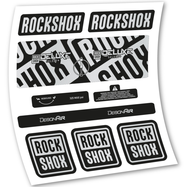 Rock Shox Deluxe Select+ Pegatinas en vinilo adhesivo Amortiguador (14)
