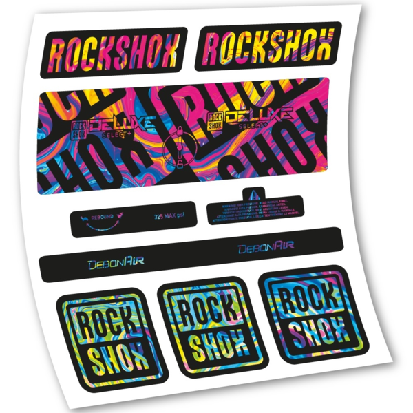 Rock Shox Deluxe Select+ Pegatinas en vinilo adhesivo Amortiguador (16)