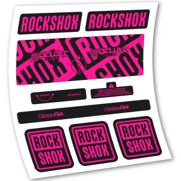 Rock Shox Deluxe Select+ Pegatinas en vinilo adhesivo Amortiguador (19)
