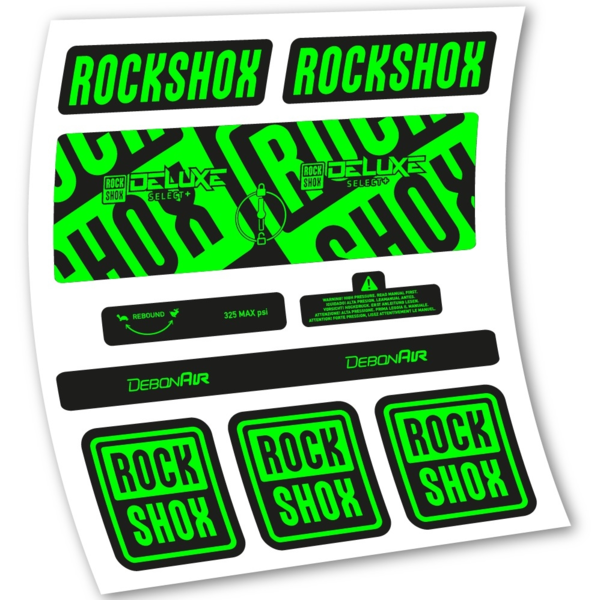 Rock Shox Deluxe Select+ Pegatinas en vinilo adhesivo Amortiguador (22)