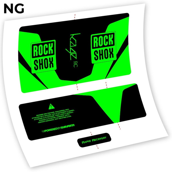 Rock Shox Kage 2016 RC pegatinas en vinilo adhesivo (13)