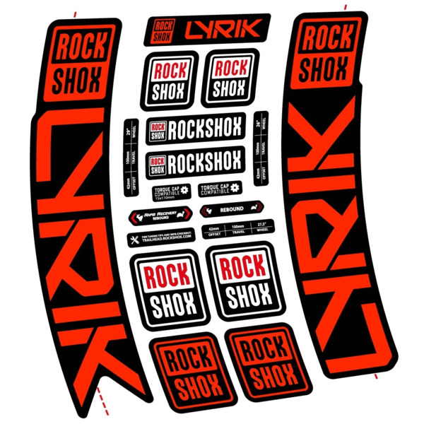 Rock Shox Lyrik 2023 Pegatinas en vinilo adhesivo Horquilla (17)