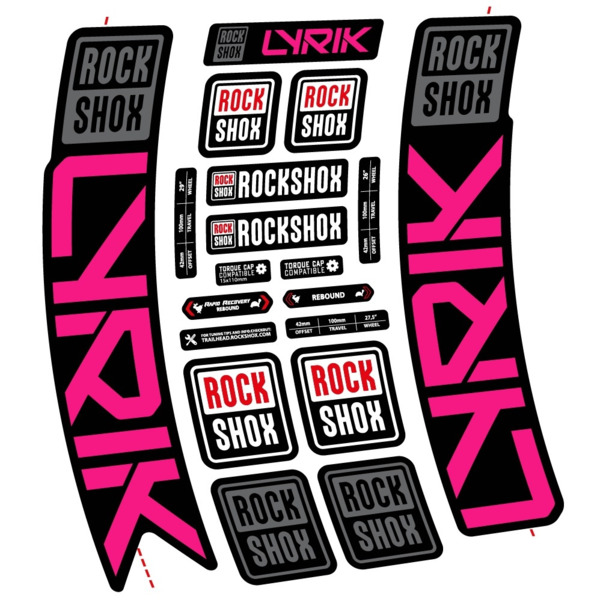 Rock Shox Lyrik 2023 Pegatinas en vinilo adhesivo Horquilla (20)