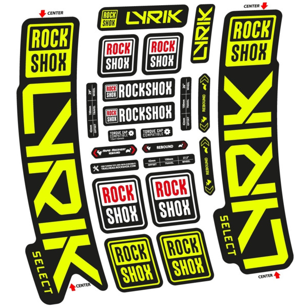 Rock Shox Lyrik Select 2023 Pegatinas en vinilo adhesivo Horquilla (2)
