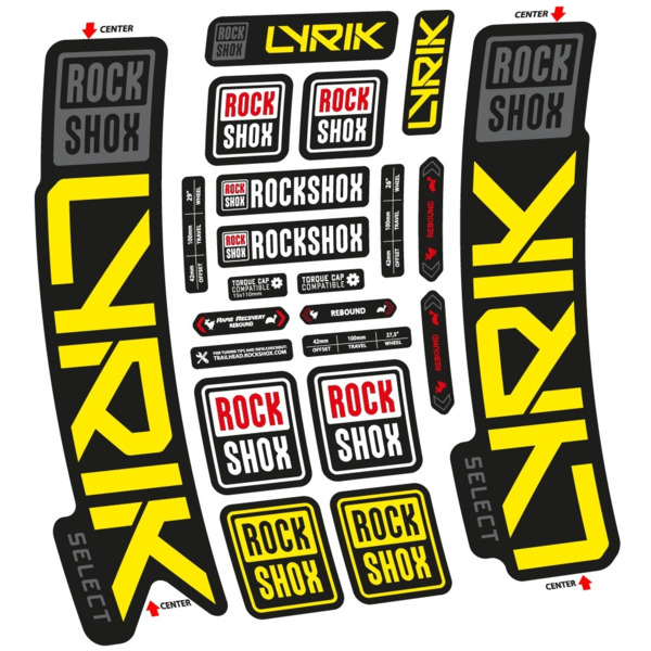 Rock Shox Lyrik Select 2023 Pegatinas en vinilo adhesivo Horquilla (3)