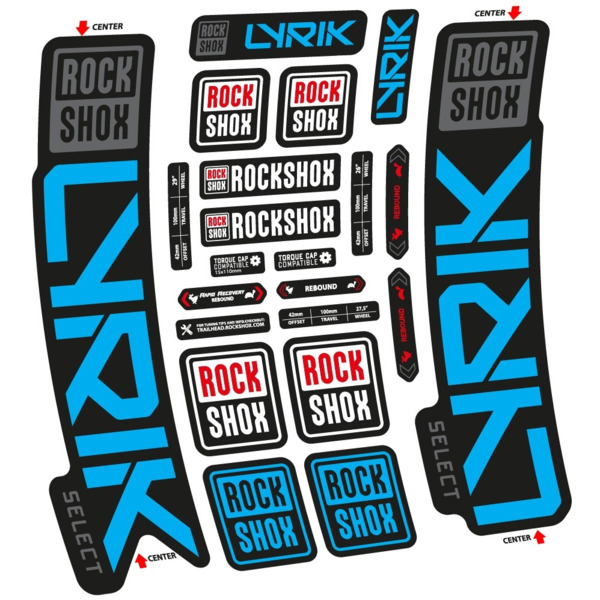 Rock Shox Lyrik Select 2023 Pegatinas en vinilo adhesivo Horquilla (4)