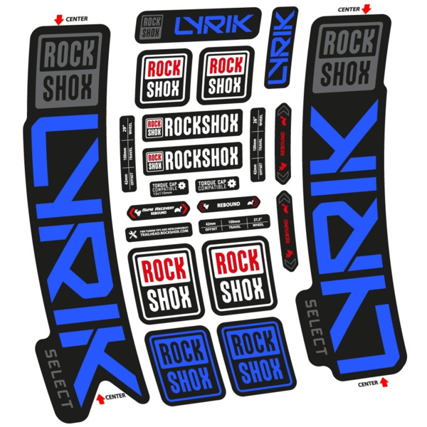 Rock Shox Lyrik Select 2023 Pegatinas en vinilo adhesivo Horquilla (5)