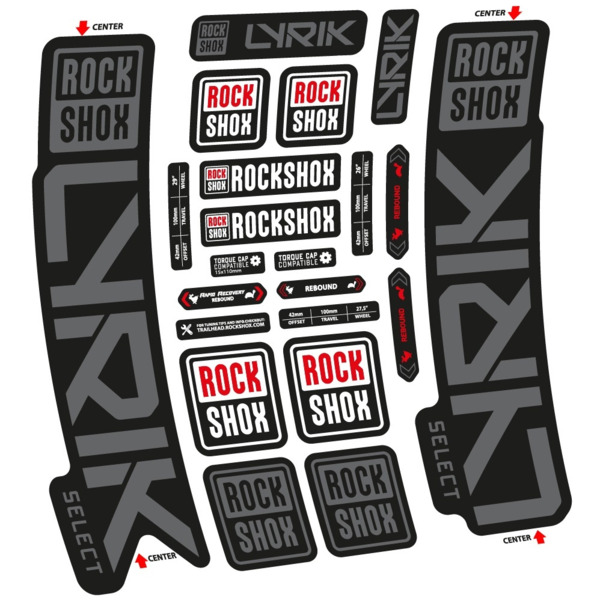 Rock Shox Lyrik Select 2023 Pegatinas en vinilo adhesivo Horquilla (7)