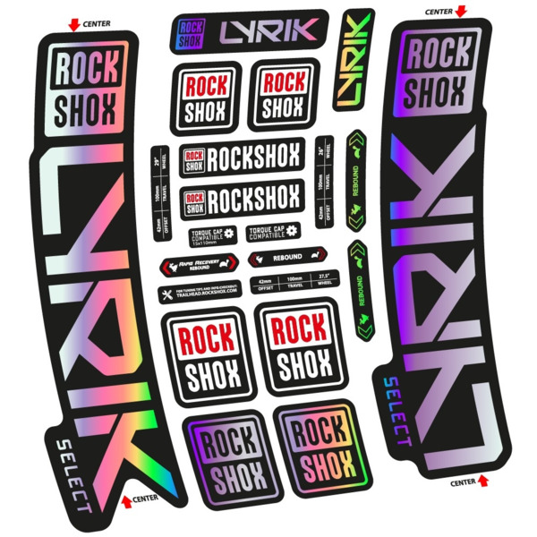 Rock Shox Lyrik Select 2023 Pegatinas en vinilo adhesivo Horquilla (8)