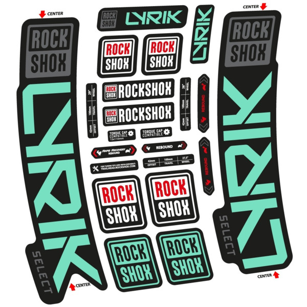 Rock Shox Lyrik Select 2023 Pegatinas en vinilo adhesivo Horquilla (9)