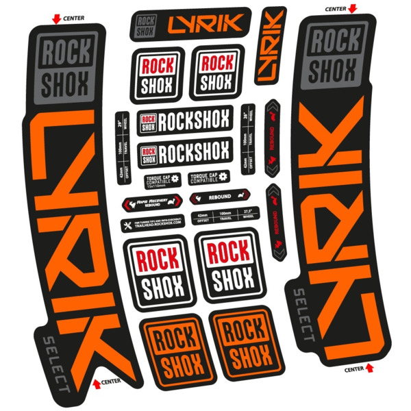 Rock Shox Lyrik Select 2023 Pegatinas en vinilo adhesivo Horquilla (11)