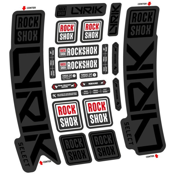 Rock Shox Lyrik Select 2023 Pegatinas en vinilo adhesivo Horquilla (12)