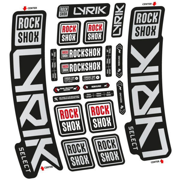 Rock Shox Lyrik Select 2023 Pegatinas en vinilo adhesivo Horquilla (15)