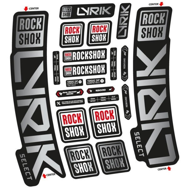 Rock Shox Lyrik Select 2023 Pegatinas en vinilo adhesivo Horquilla (16)