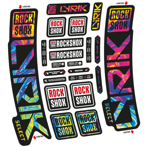 Rock Shox Lyrik Select 2023 Pegatinas en vinilo adhesivo Horquilla (17)
