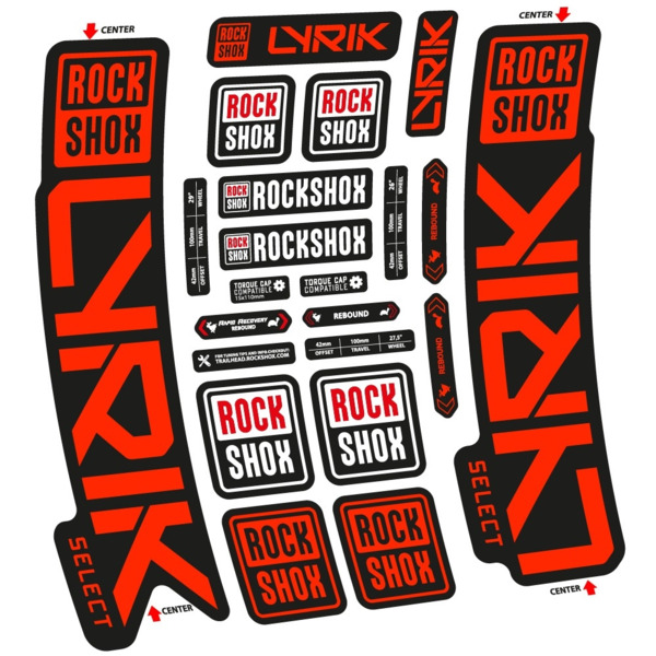 Rock Shox Lyrik Select 2023 Pegatinas en vinilo adhesivo Horquilla (18)