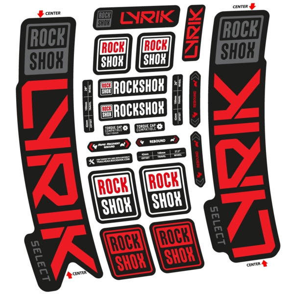 Rock Shox Lyrik Select 2023 Pegatinas en vinilo adhesivo Horquilla (19)